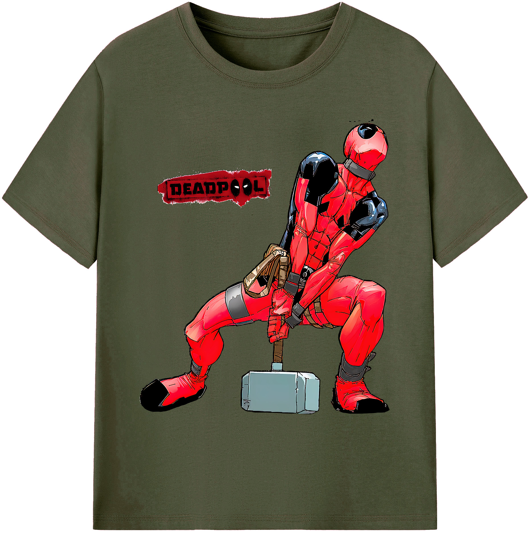 （画像用） Deadpool デッドプール 綿100％ メンズ半袖Tシャツ｜肌触りやわらか＆通気性